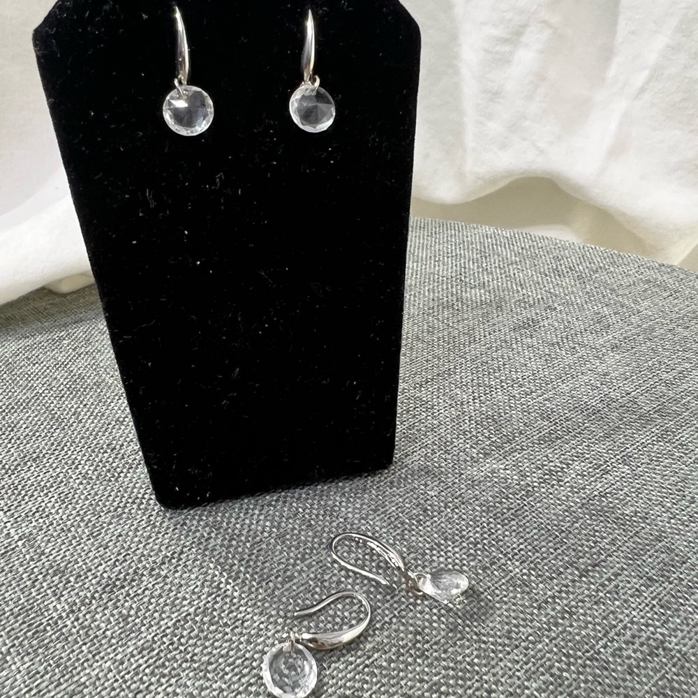 Pandora Sterling Silver Very trendy earrings Cute 100% AAA New Zealand zircon☑️